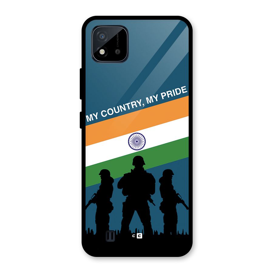 My Country My Pride Glass Back Case for Realme C11 2021