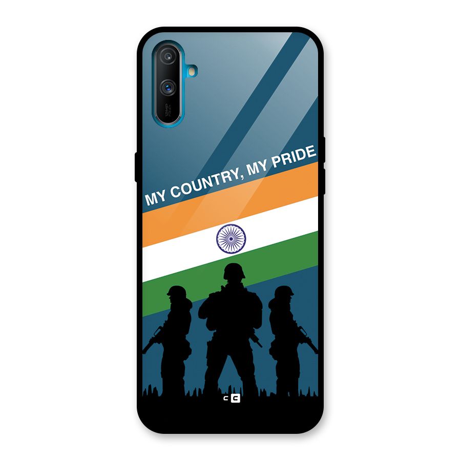 My Country My Pride Glass Back Case for Realme C3