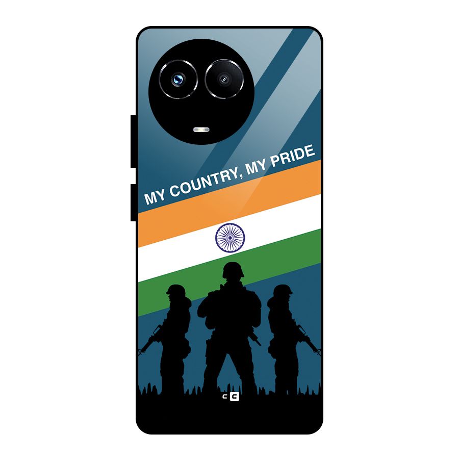 My Country My Pride Glass Back Case for Realme Narzo 60X