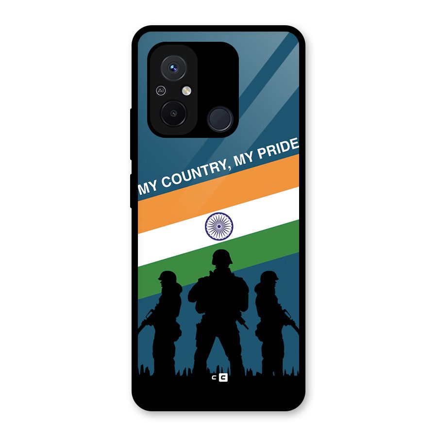 My Country My Pride Glass Back Case for Redmi 12C
