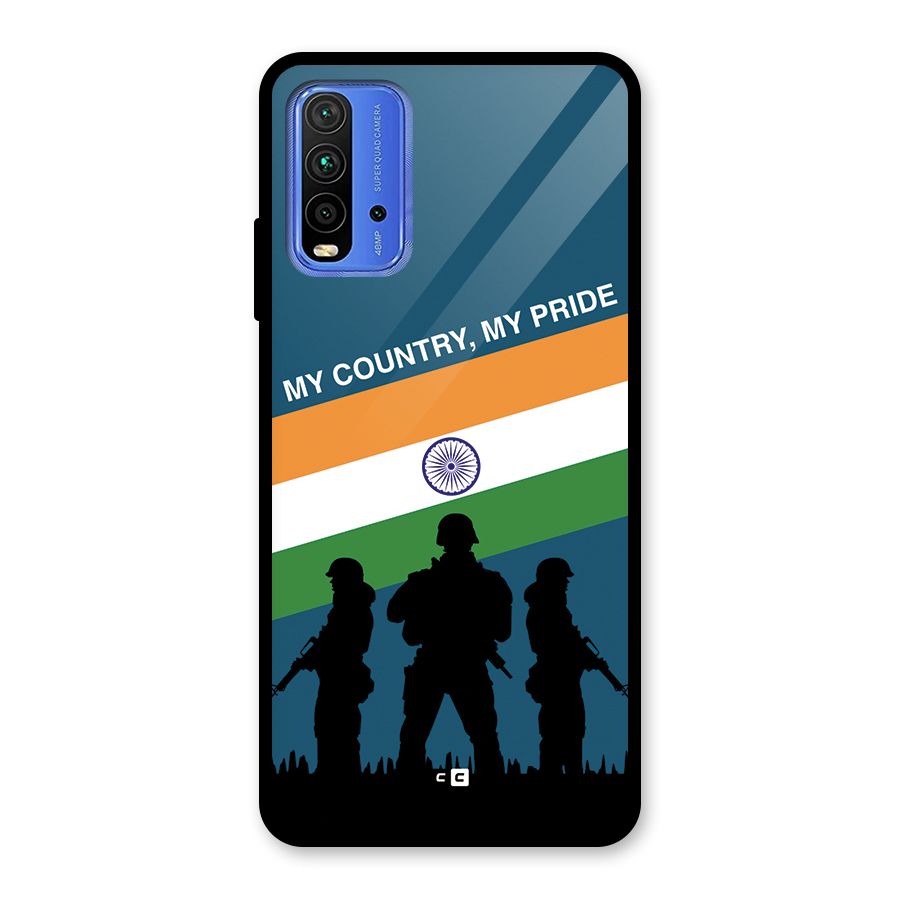 My Country My Pride Glass Back Case for Redmi 9 Power