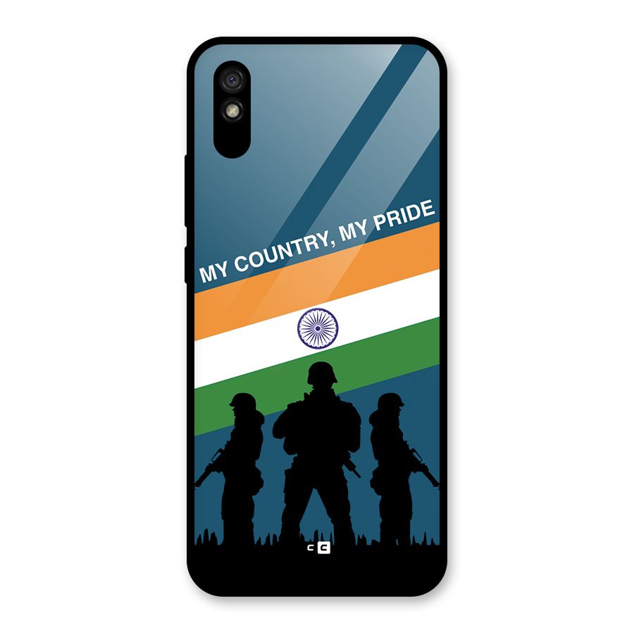 My Country My Pride Glass Back Case for Redmi 9i