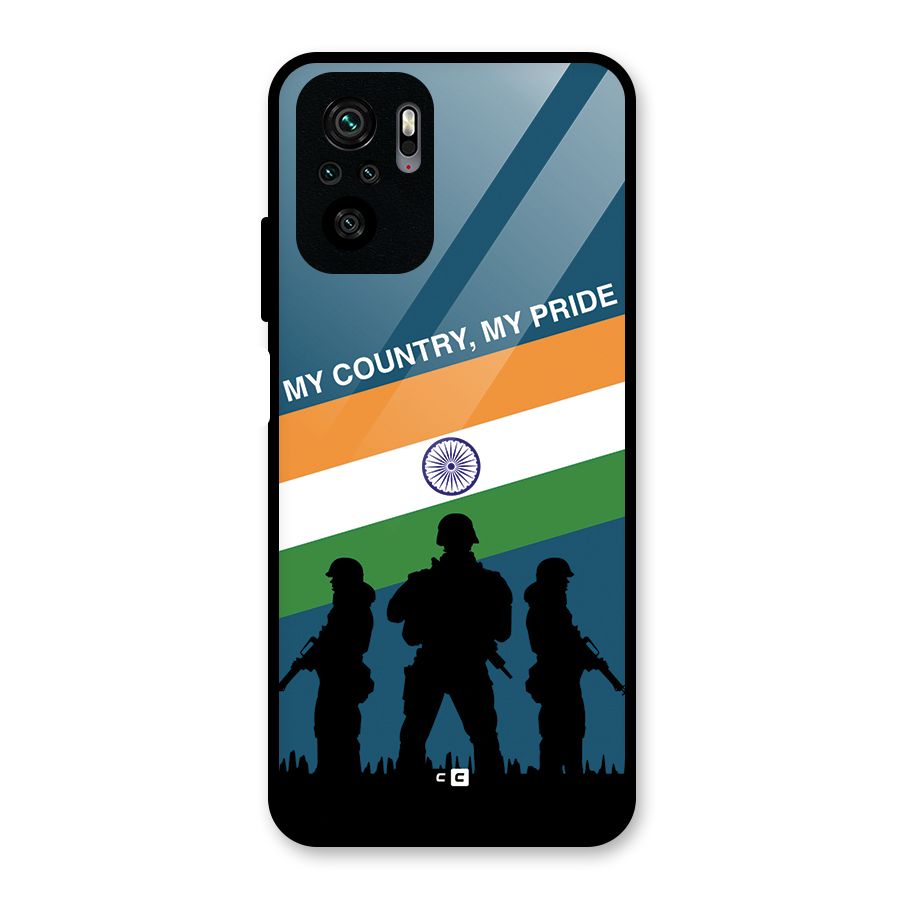 My Country My Pride Glass Back Case for Redmi Note 10