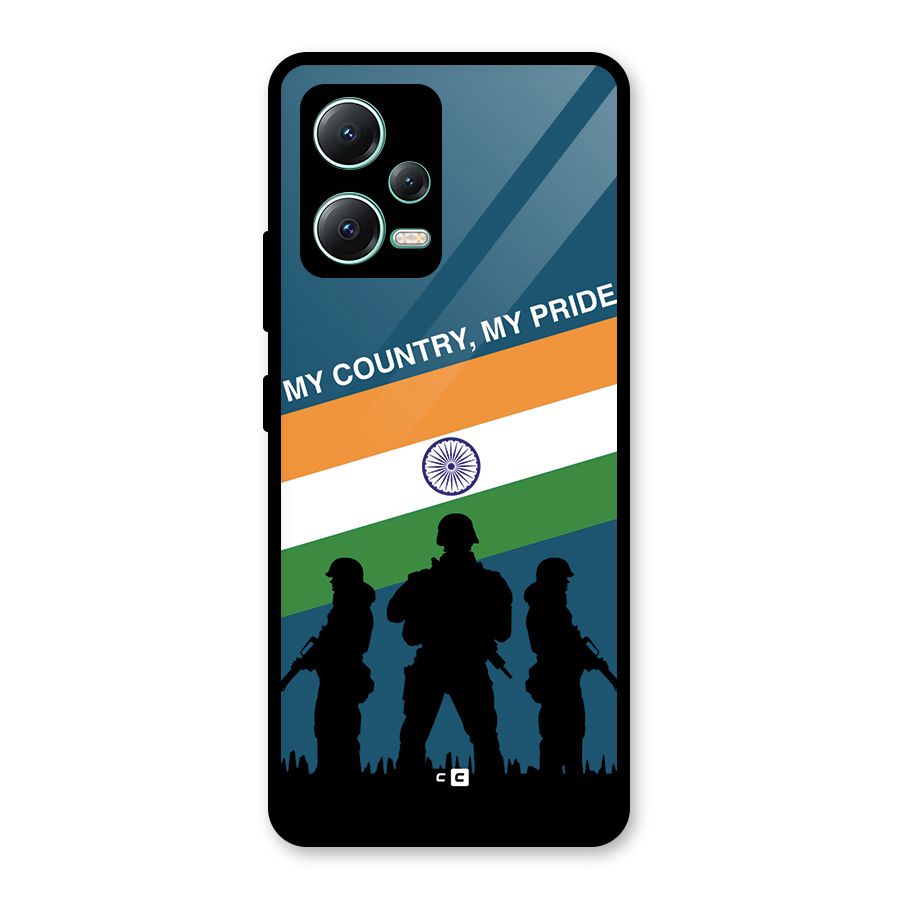 My Country My Pride Glass Back Case for Redmi Note 12 5G