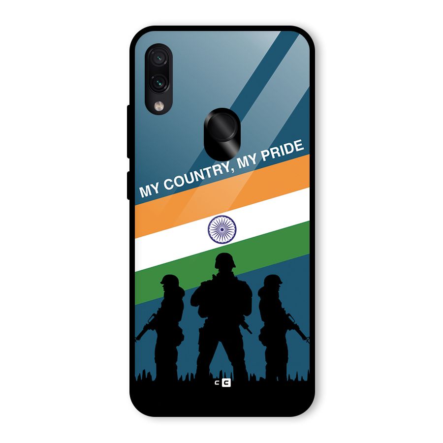 My Country My Pride Glass Back Case for Redmi Note 7