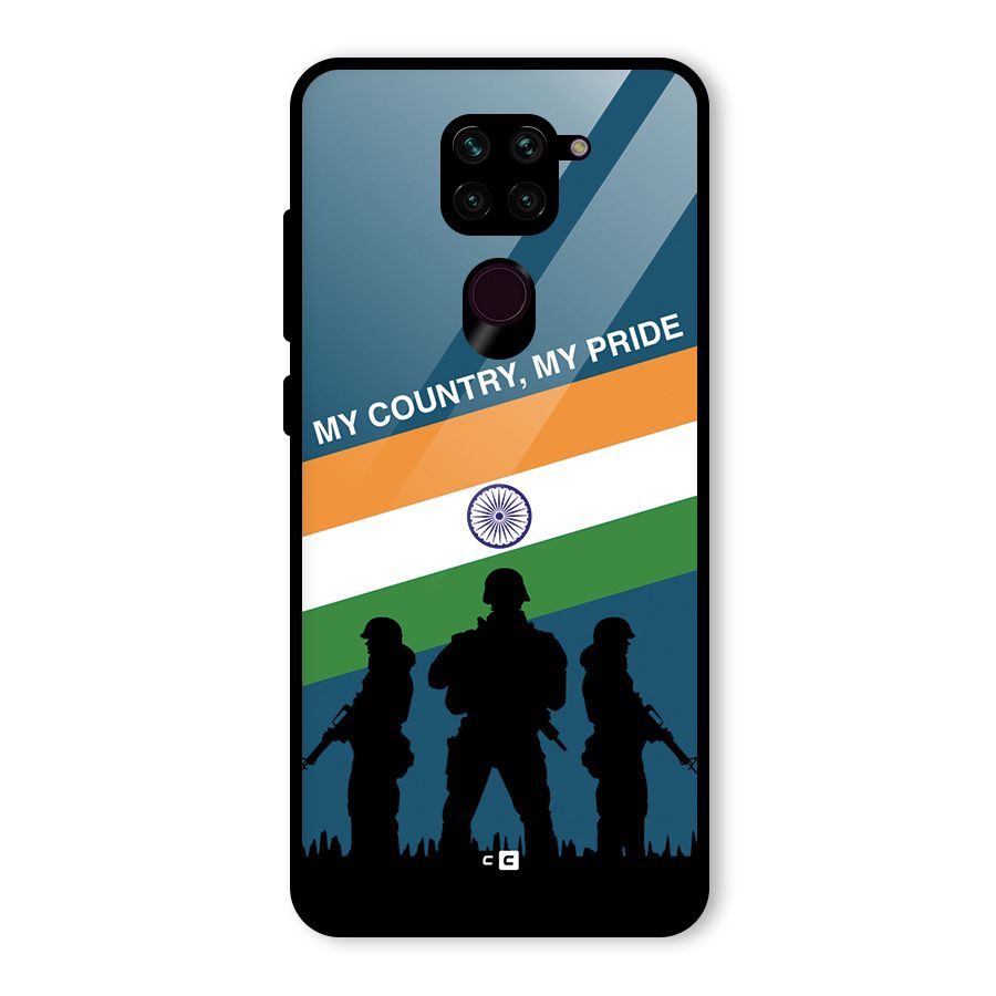 My Country My Pride Glass Back Case for Redmi Note 9