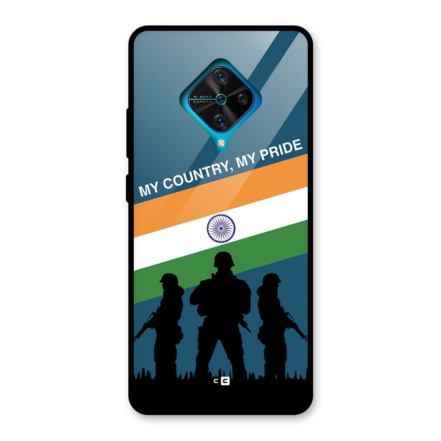My Country My Pride Glass Back Case for Vivo S1 Pro
