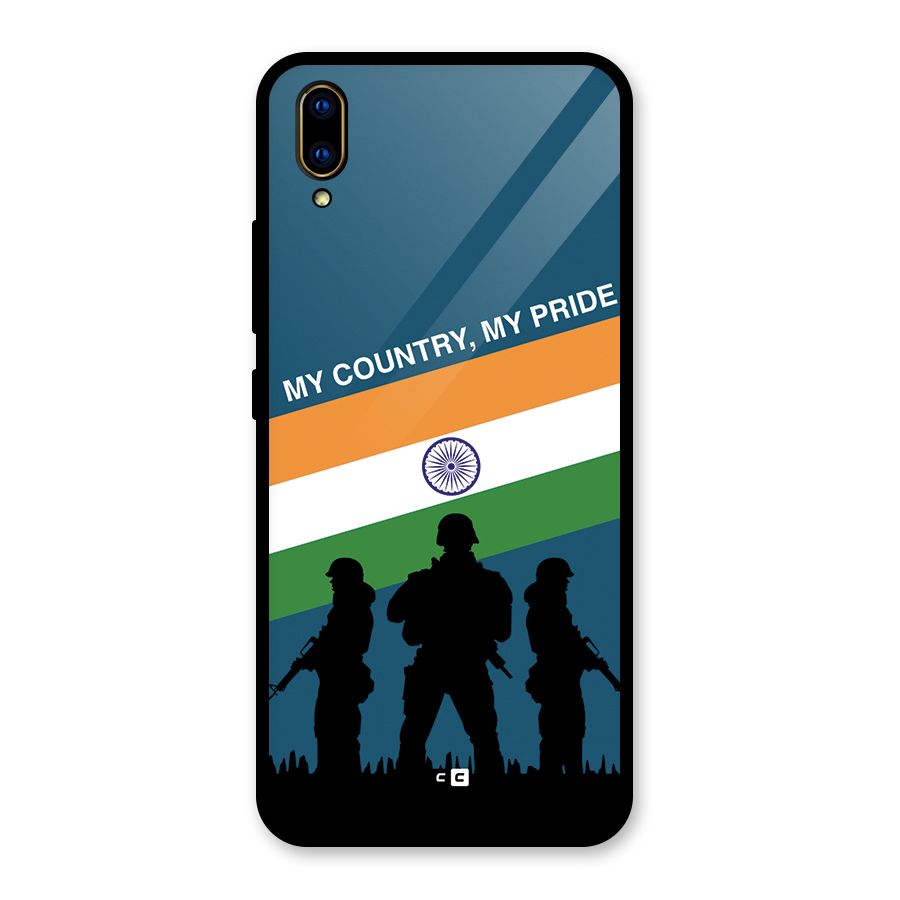 My Country My Pride Glass Back Case for Vivo V11 Pro