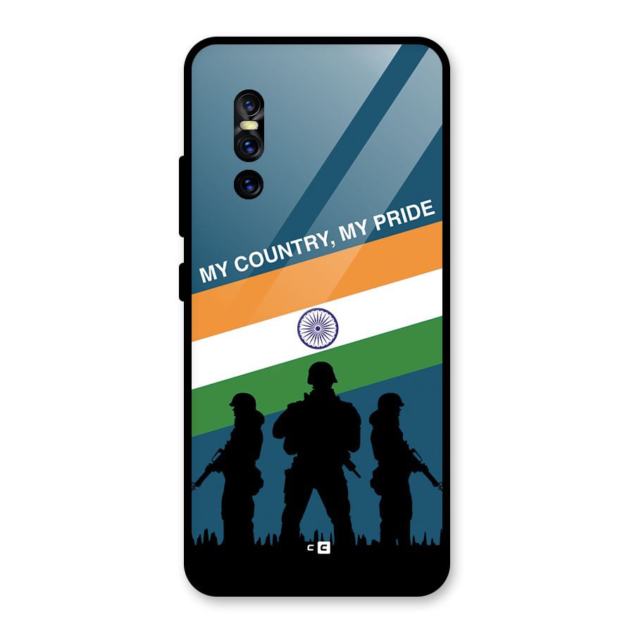 My Country My Pride Glass Back Case for Vivo V15 Pro