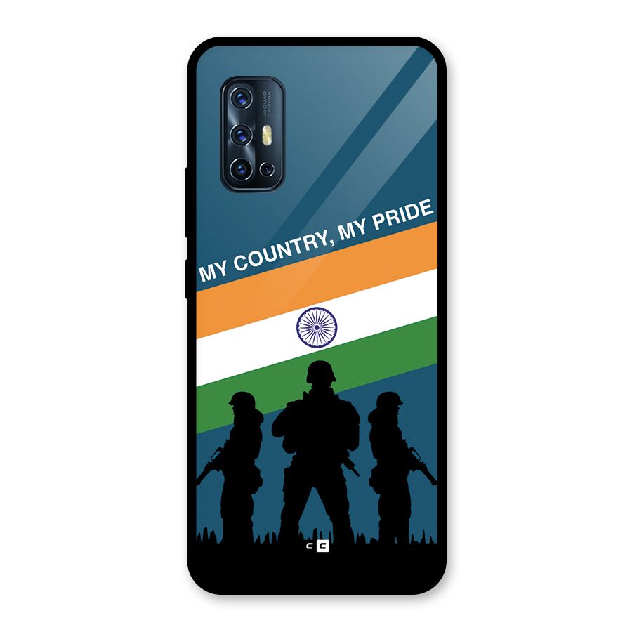 My Country My Pride Glass Back Case for Vivo V17