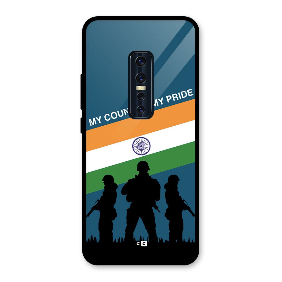 My Country My Pride Glass Back Case for Vivo V17 Pro