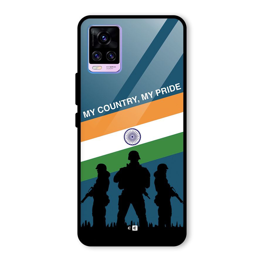 My Country My Pride Glass Back Case for Vivo V20 Pro