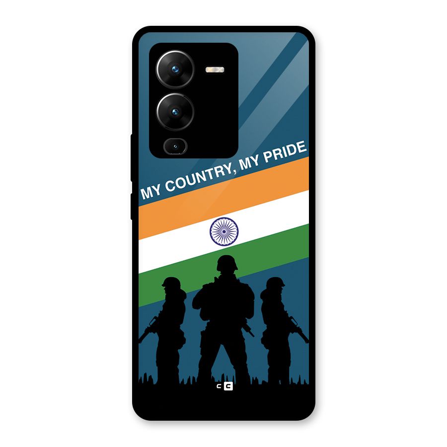 My Country My Pride Glass Back Case for Vivo V25 Pro