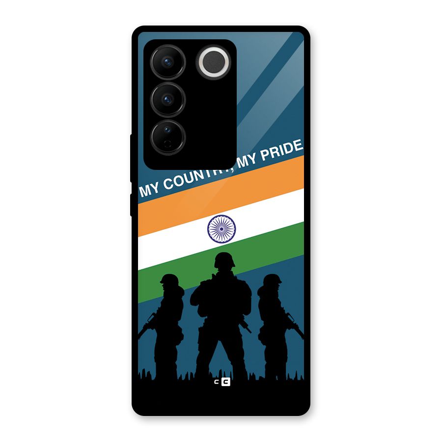 My Country My Pride Glass Back Case for Vivo V27 Pro