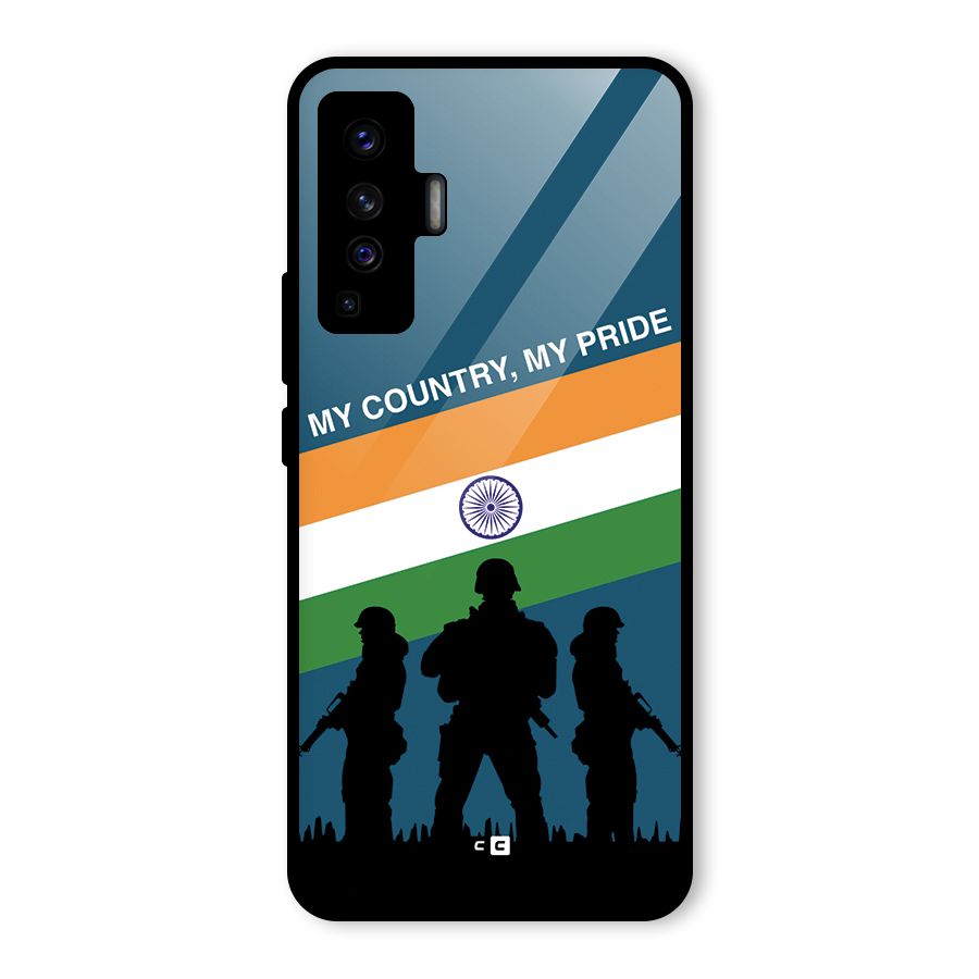 My Country My Pride Glass Back Case for Vivo X50
