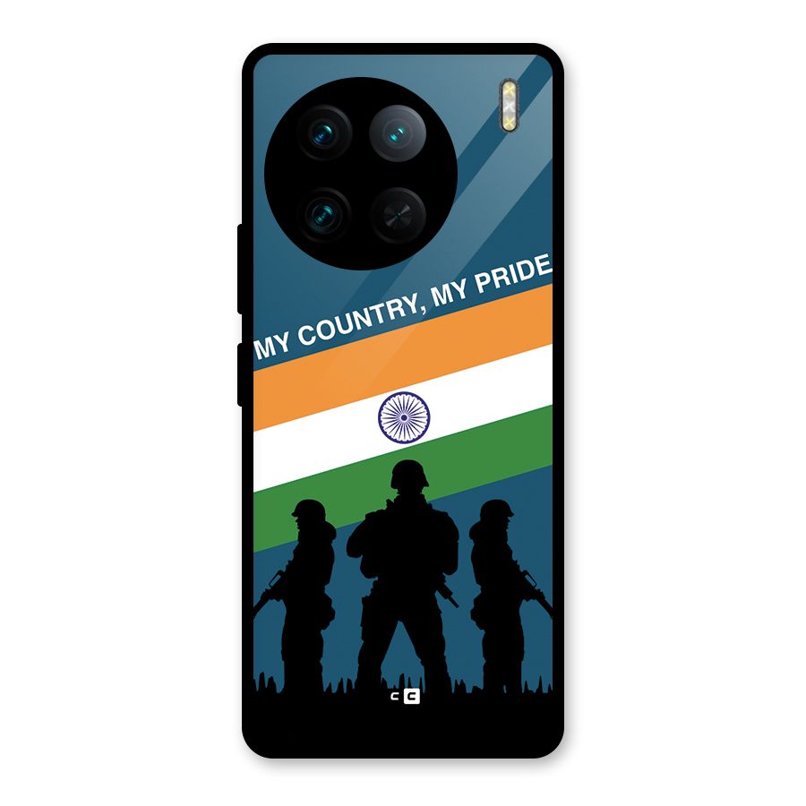 My Country My Pride Glass Back Case for Vivo X90 Pro