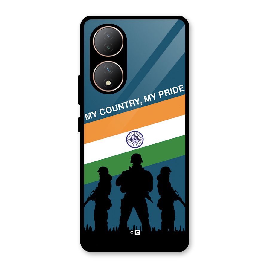 My Country My Pride Glass Back Case for Vivo Y100A