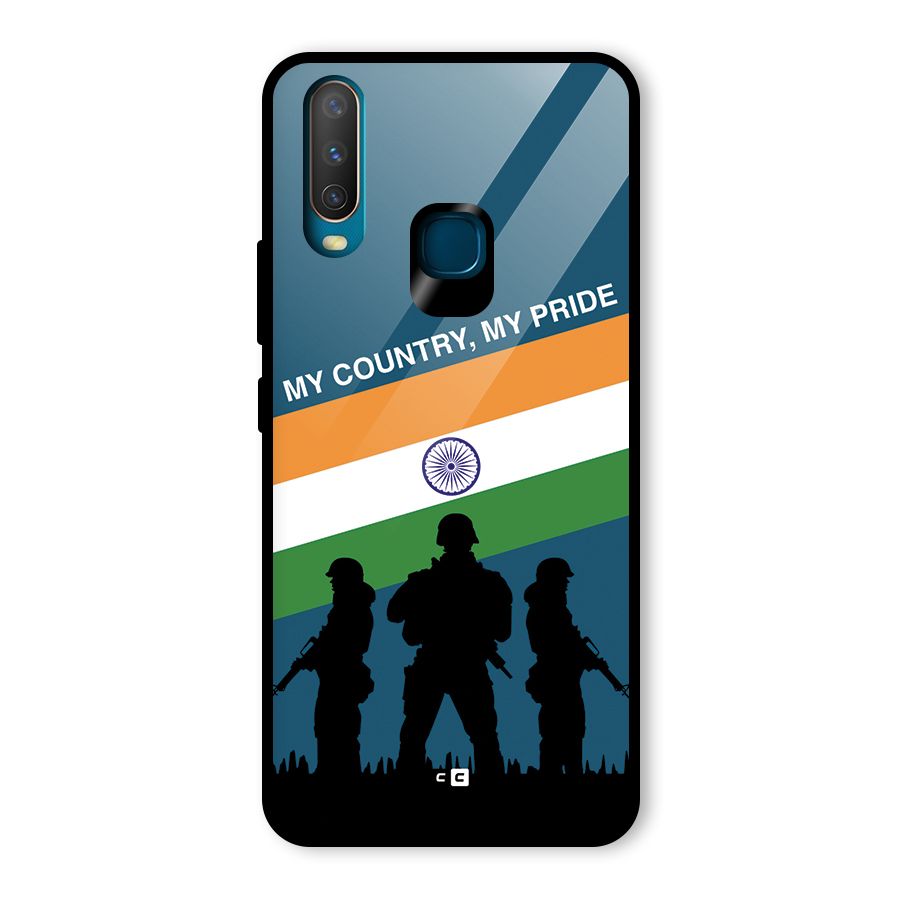 My Country My Pride Glass Back Case for Vivo Y17