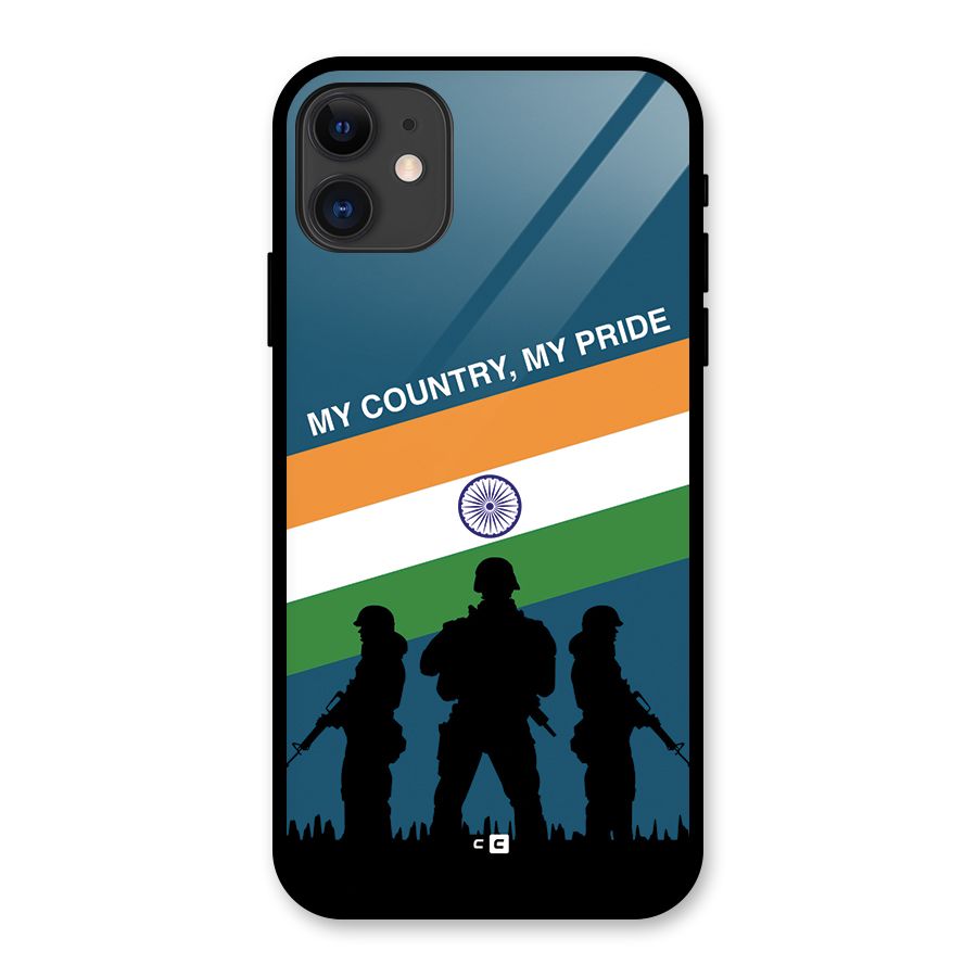 My Country My Pride Glass Back Case for iPhone 11