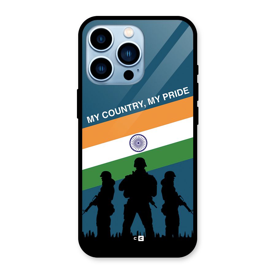 My Country My Pride Glass Back Case for iPhone 13 Pro