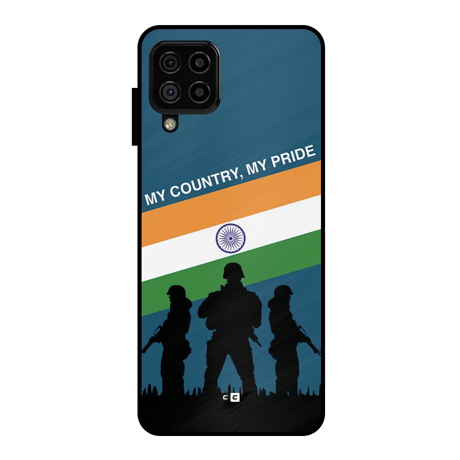 My Country My Pride Metal Back Case for Galaxy A22 4G