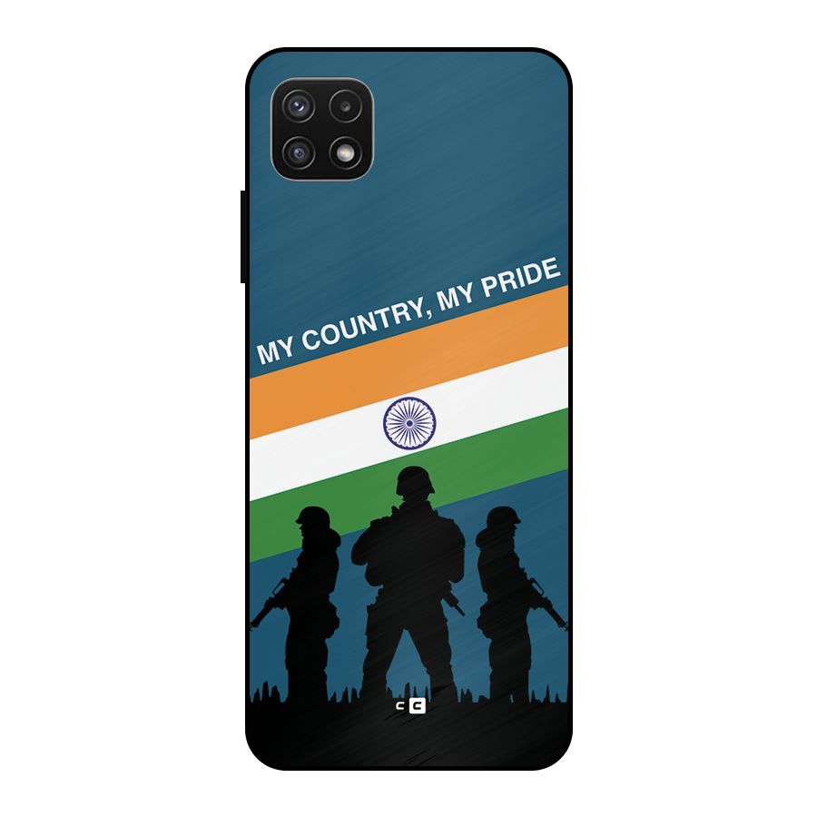 My Country My Pride Metal Back Case for Galaxy A22 5G
