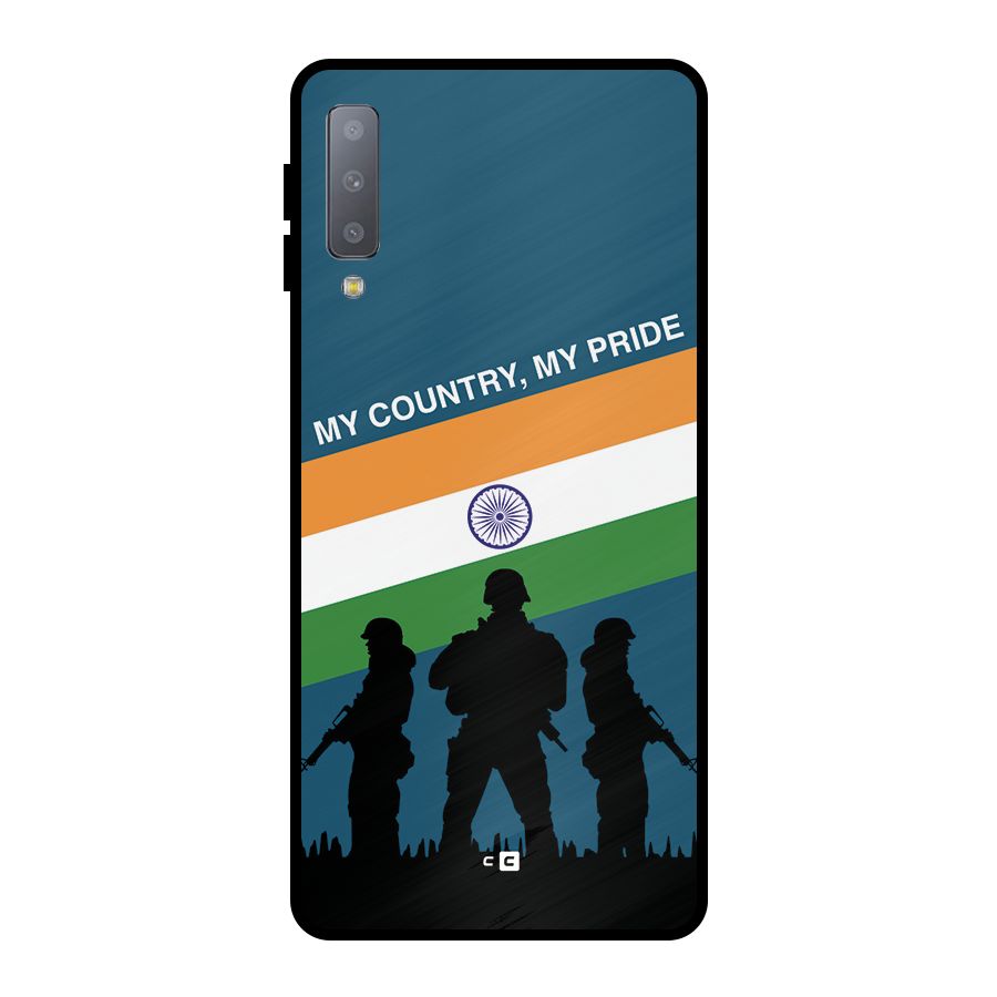 My Country My Pride Metal Back Case for Galaxy A7 (2018)