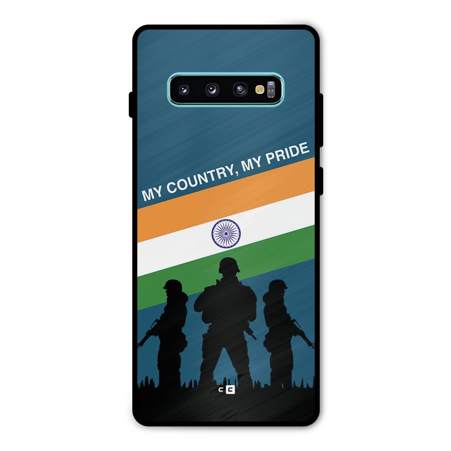 My Country My Pride Metal Back Case for Galaxy S10 Plus