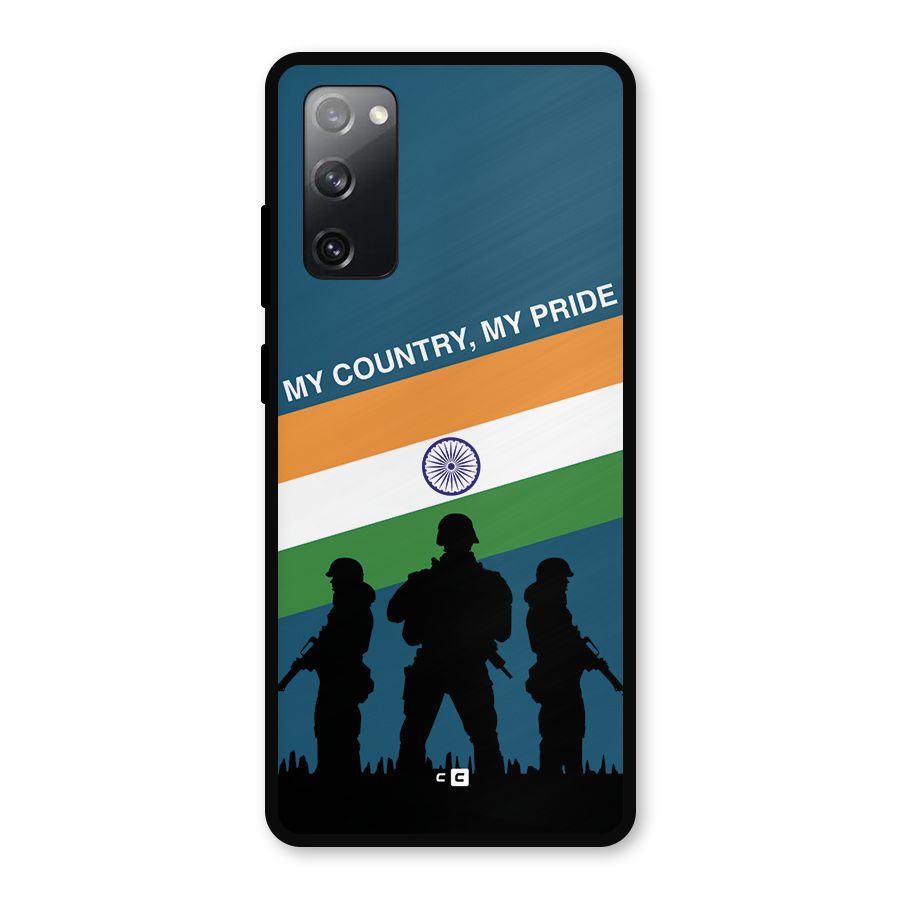 My Country My Pride Metal Back Case for Galaxy S20 FE