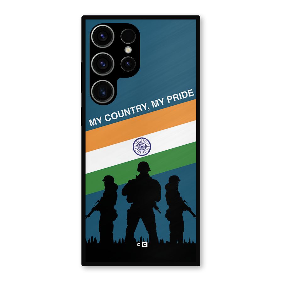 My Country My Pride Metal Back Case for Galaxy S23 Ultra