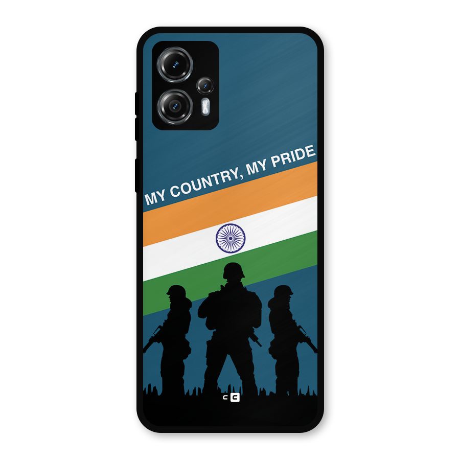 My Country My Pride Metal Back Case for Moto G13
