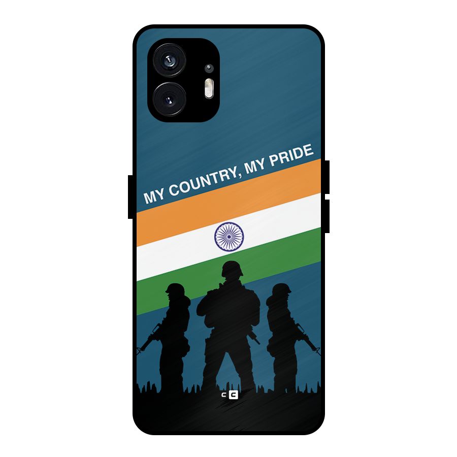 My Country My Pride Metal Back Case for Nothing Phone 2