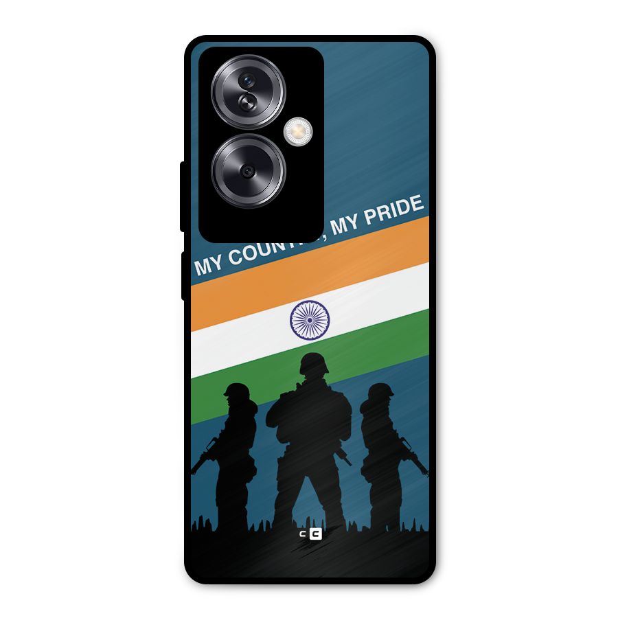 My Country My Pride Metal Back Case for Oppo A79 5G