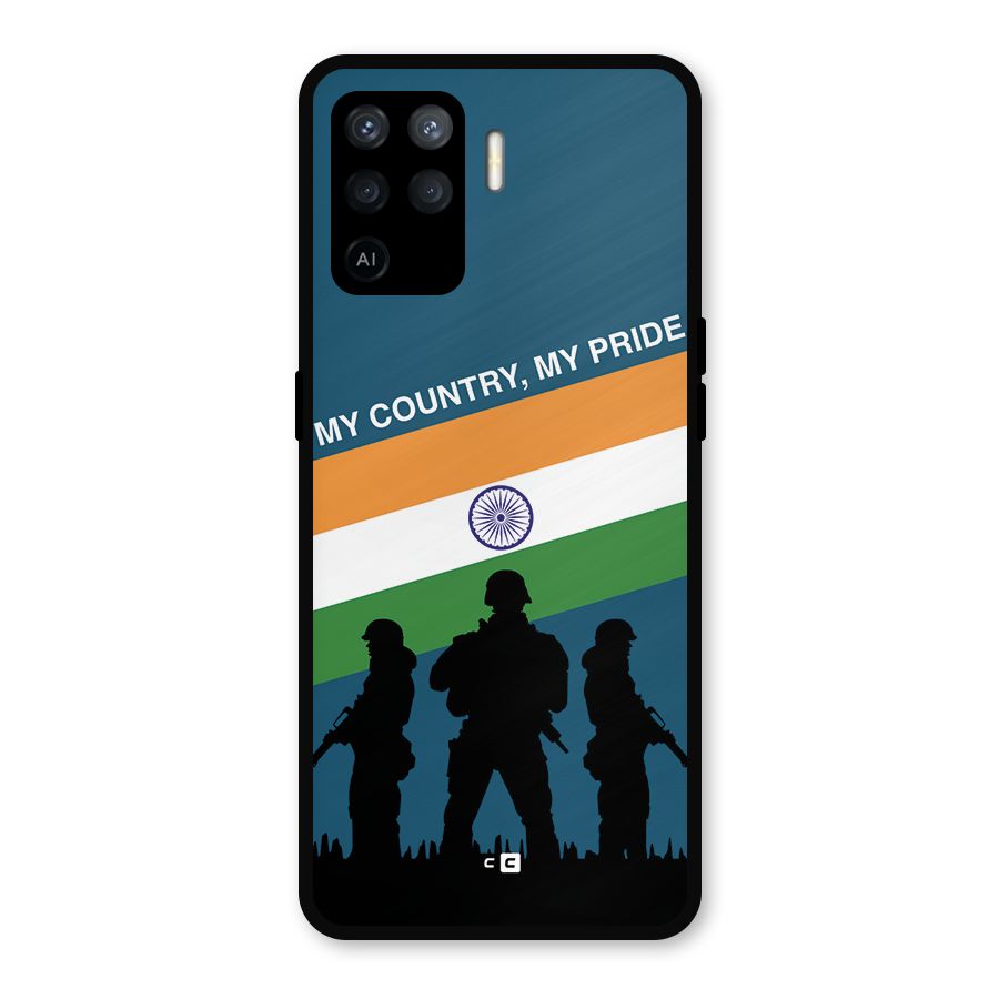 My Country My Pride Metal Back Case for Oppo F19 Pro