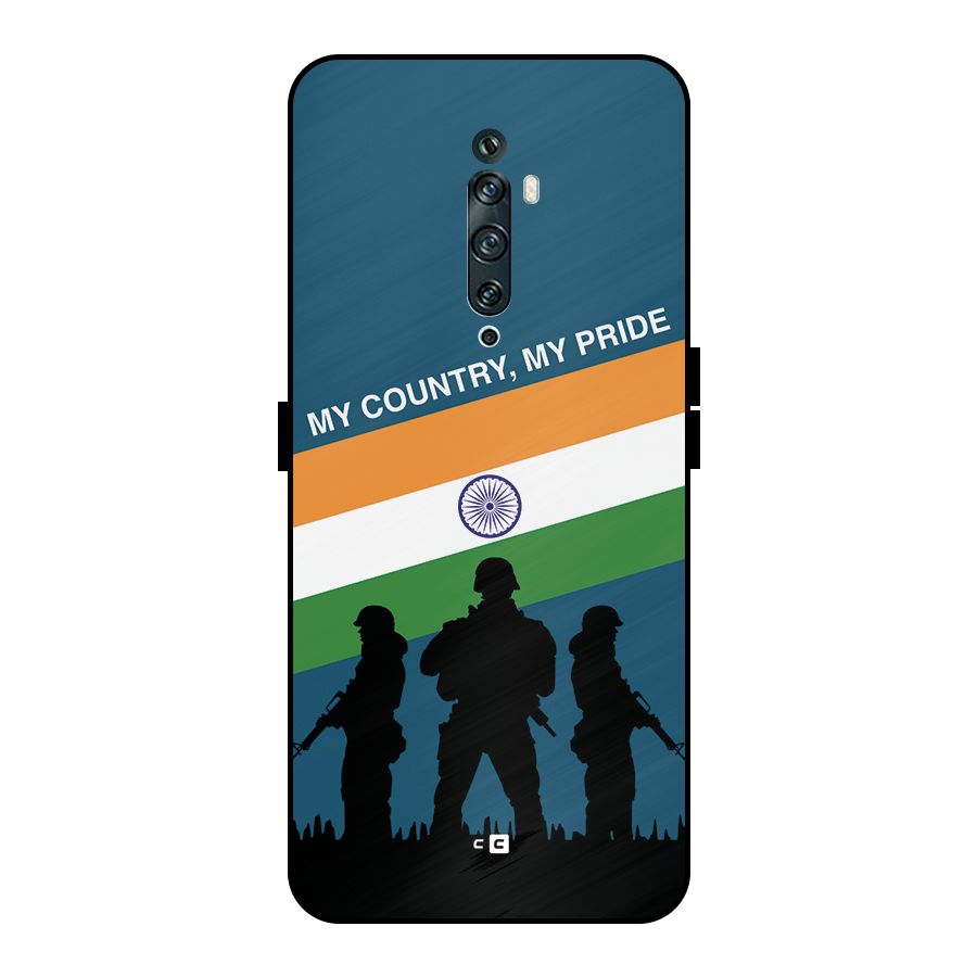 My Country My Pride Metal Back Case for Oppo Reno2 F