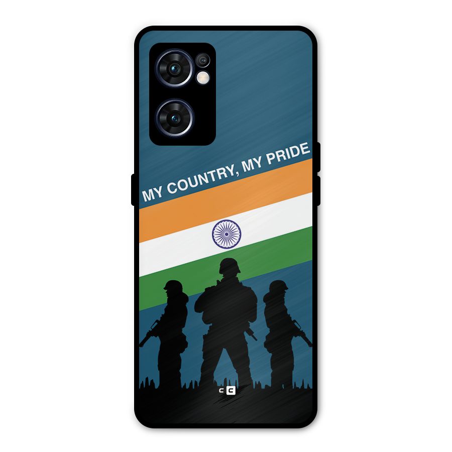 My Country My Pride Metal Back Case for Oppo Reno7 5G