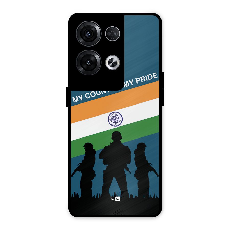 My Country My Pride Metal Back Case for Oppo Reno8 Pro 5G