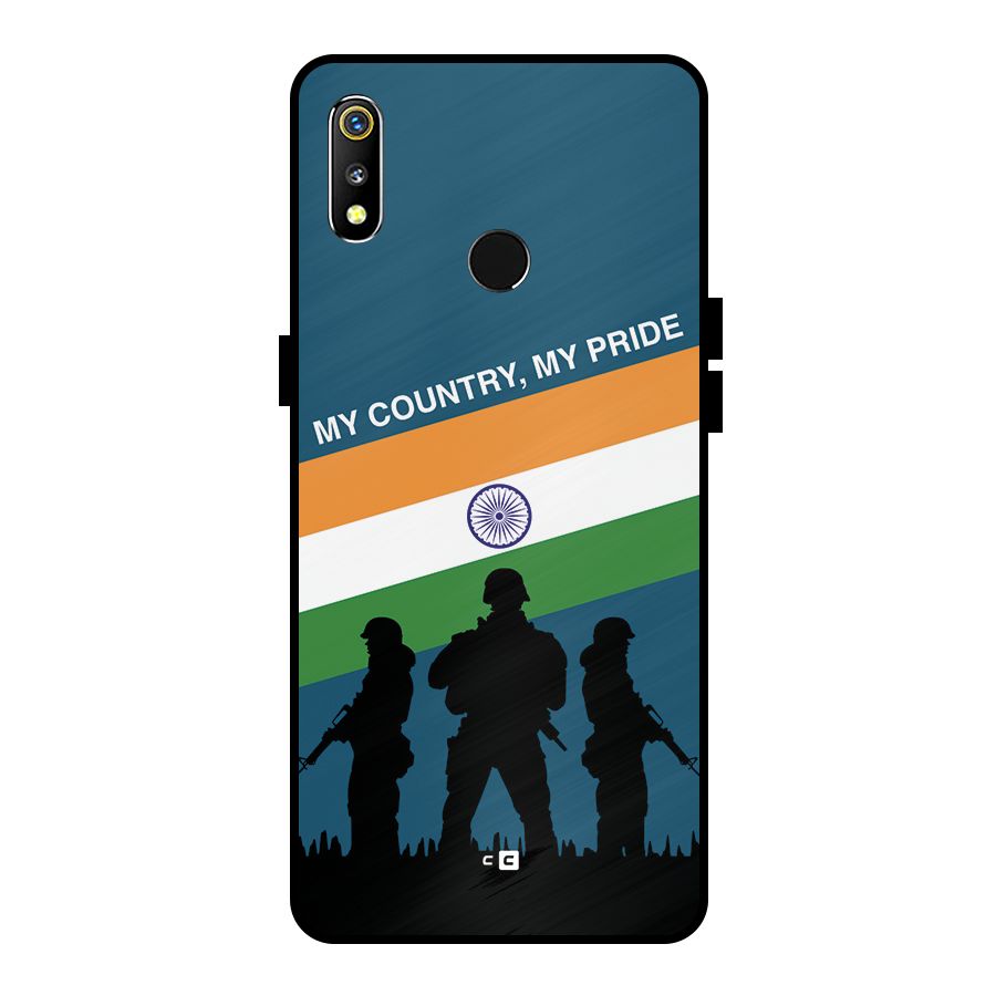 My Country My Pride Metal Back Case for Realme 3i