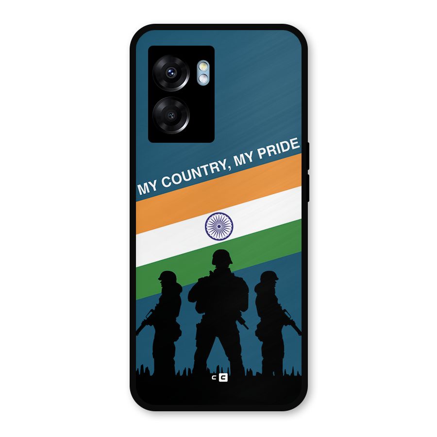 My Country My Pride Metal Back Case for Realme Narzo 50 5G