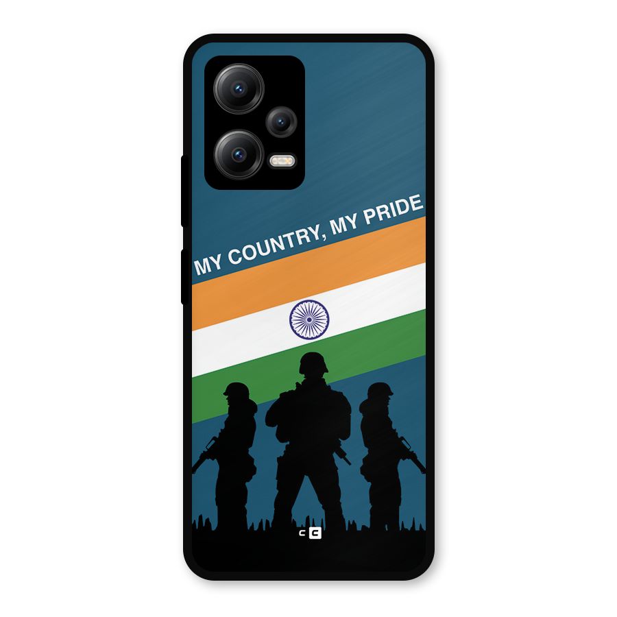 My Country My Pride Metal Back Case for Redmi Note 12 5G