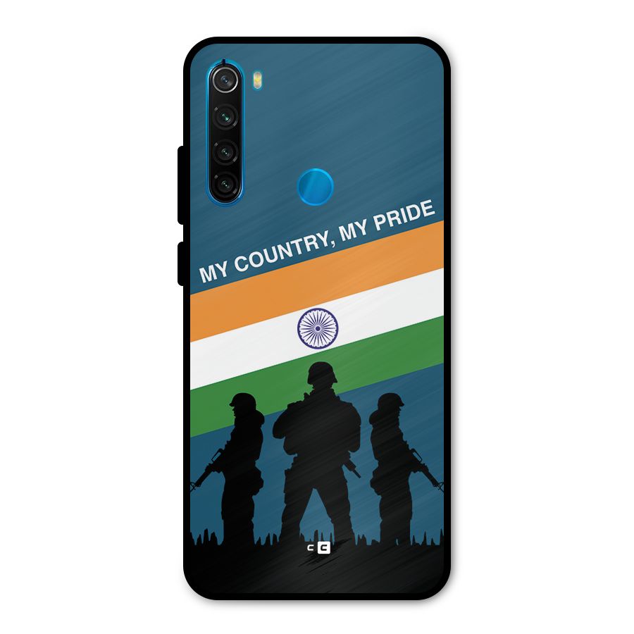 My Country My Pride Metal Back Case for Redmi Note 8