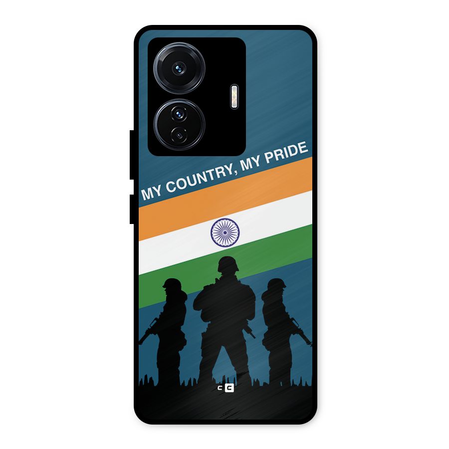 My Country My Pride Metal Back Case for Vivo T1 Pro