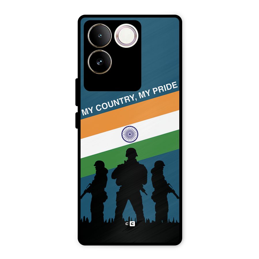 My Country My Pride Metal Back Case for Vivo T2 Pro