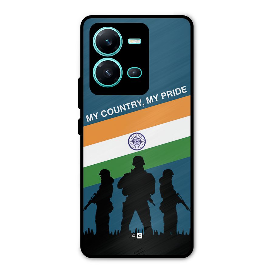 My Country My Pride Metal Back Case for Vivo V25