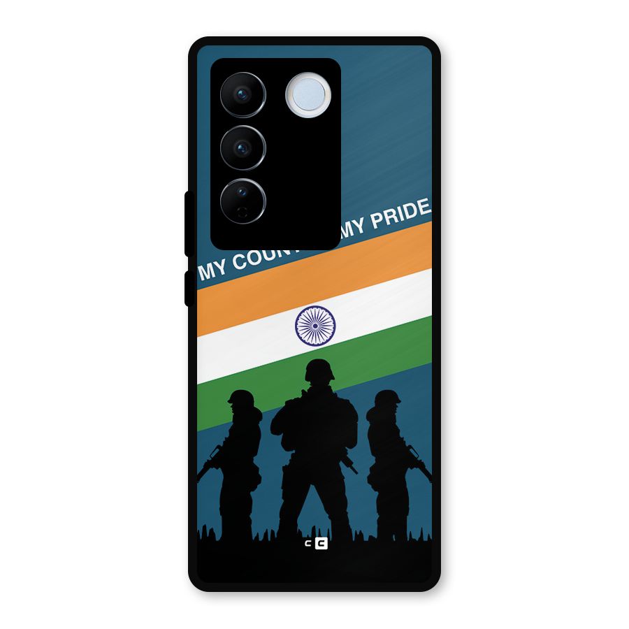 My Country My Pride Metal Back Case for Vivo V27