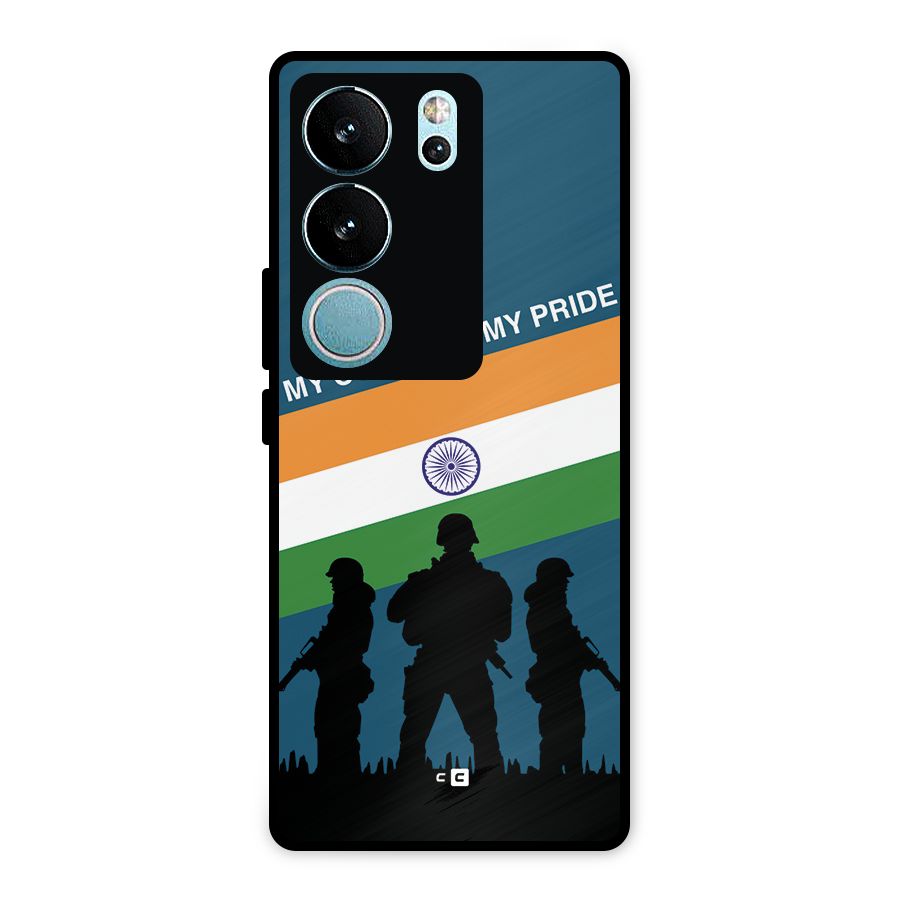 My Country My Pride Metal Back Case for Vivo V29 Pro