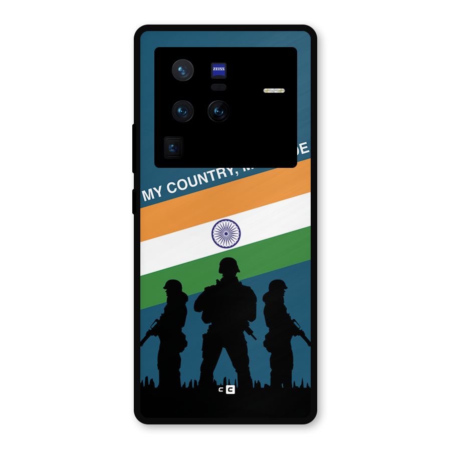 My Country My Pride Metal Back Case for Vivo X80 Pro