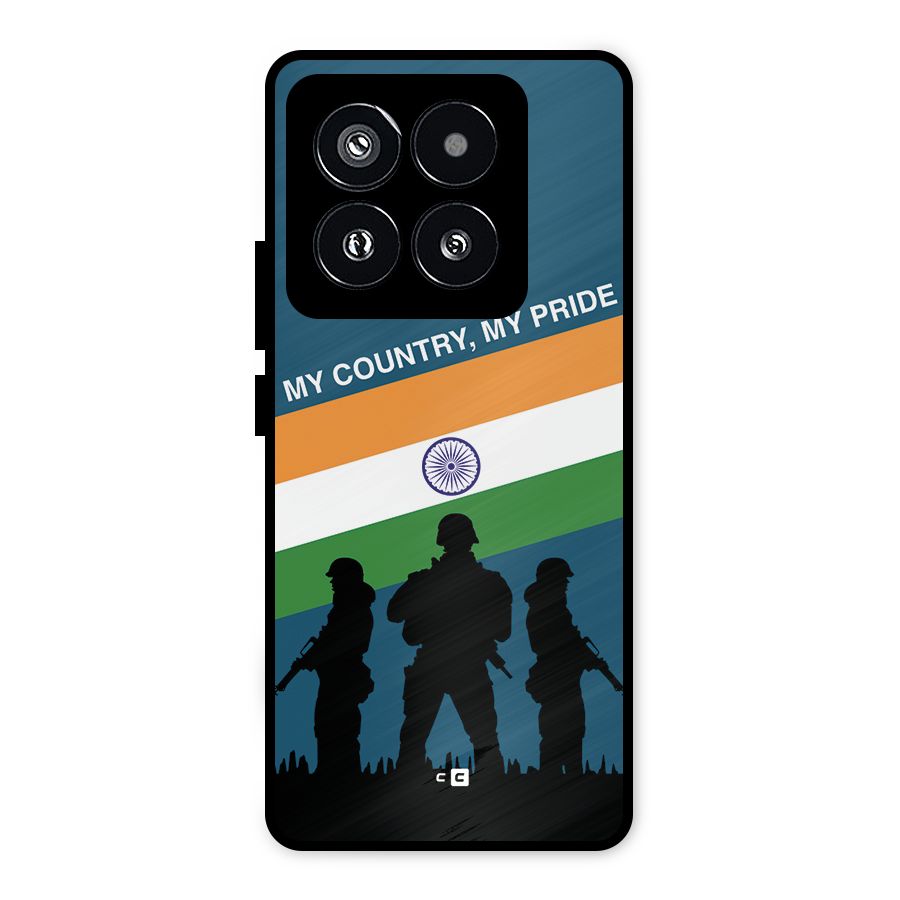 My Country My Pride Metal Back Case for Xiaomi 14 Pro