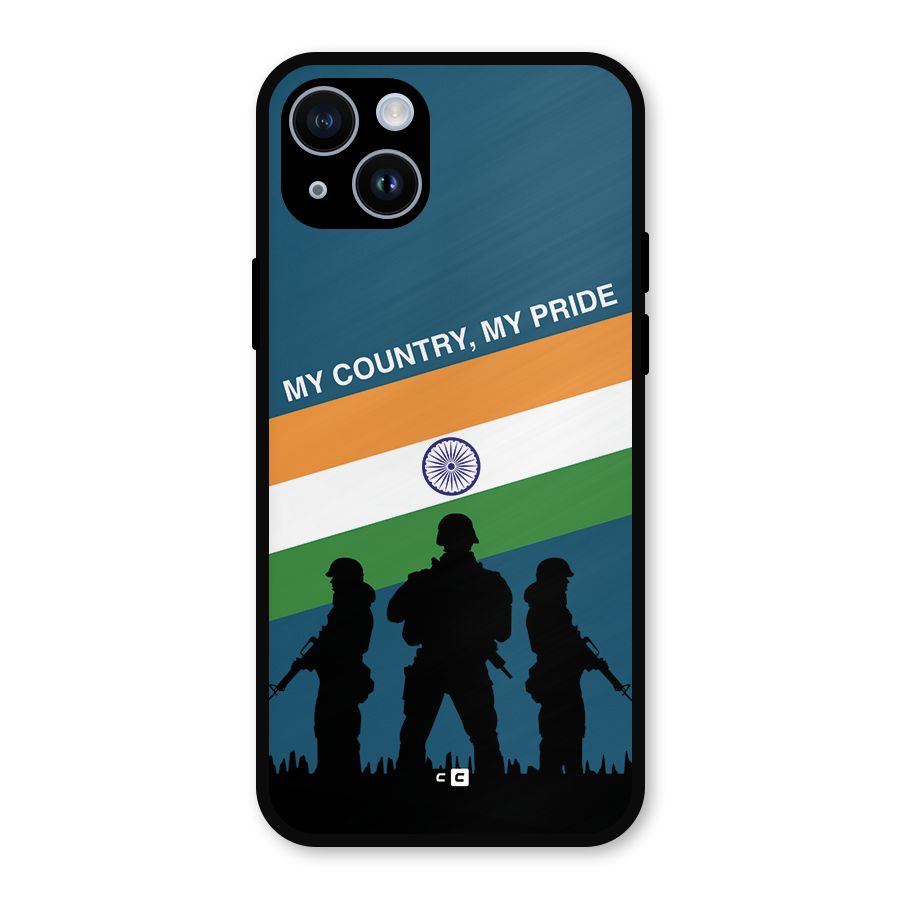 My Country My Pride Metal Back Case for iPhone 14