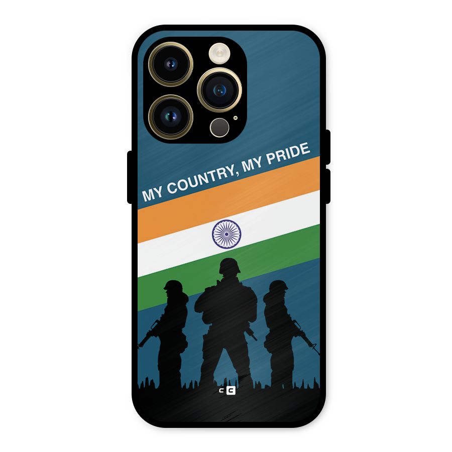 My Country My Pride Metal Back Case for iPhone 14 Pro